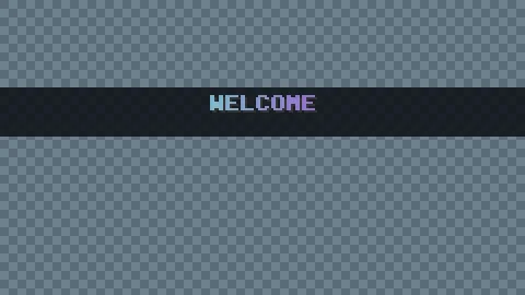 Frame 2: the Welcome title fades in on the band