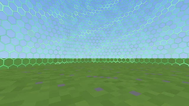 The same wall tinted green while it grows