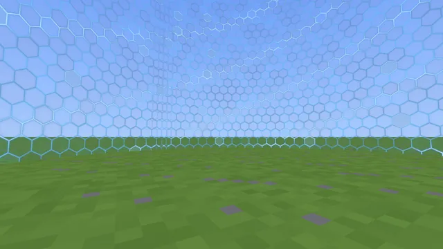 The Force Field wall in its own blue colour
